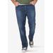 Men's Big & Tall Lee Extreme Motion Straight Tapered Fit Jeans Jeans by Lee in Blue (Size 42 36)