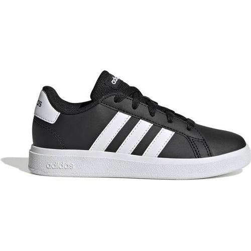 ADIDAS Kinder Halbschuhe Grand Court Lifestyle Tennis Lace-Up, Größe 38 in Schwarz