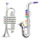 NUOBESTY Imitation Musical Instrument Toy, Kid Saxophone Toy Mini Trumpet Toy Children Instrument Learning Tool Early Instrument Learning Toy 2Pcs