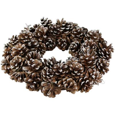 Dekokranz AM DESIGN "Weihnachtsdeko", braun, H:8,00cm Ø:35,00cm, Zapfen, Dekokränze, aus Zapfen Image