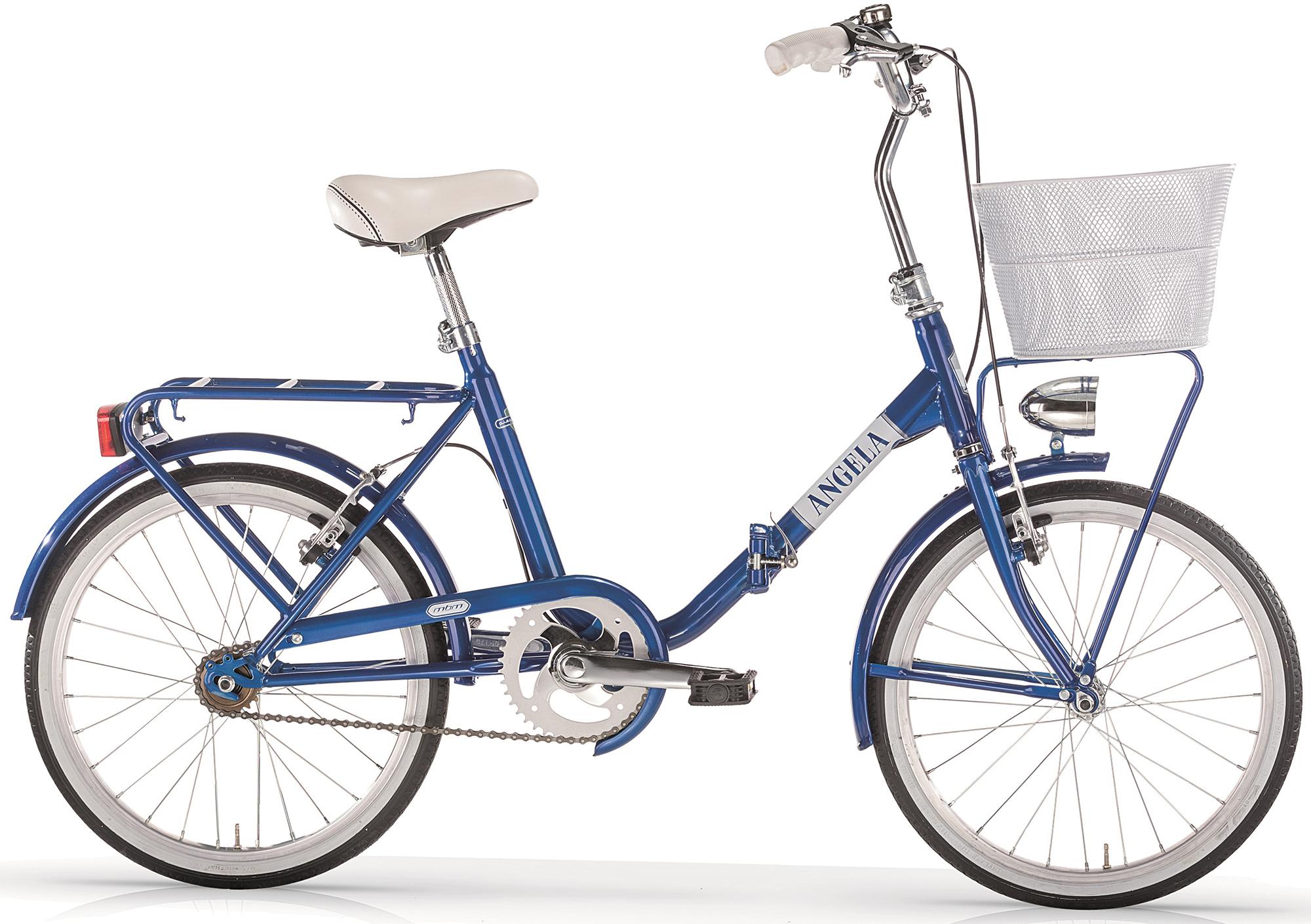 Faltrad MBM "New Angela" Gr. 40, blau (blau, blau), Fahrräder, 40cm, 20 Zoll (50,80cm), für Damen und Herren, Kettenschaltung Image