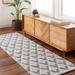 Maik 9' x 12' Light Gray/Eggplant/Neutral/Dark Gray/Nutmeg/Beige Area Rug - Hauteloom