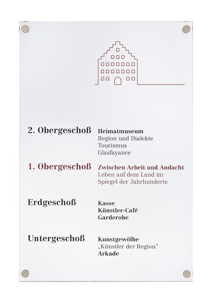 Türschild, Galerie, 160 x 100 mm - 100x160x8 mm Image