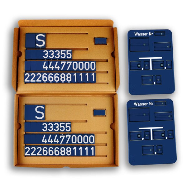 Schilderset, Hydrantenschilder Wasser - 140x200 mm Image