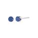 Women's Sterling Silver Round Brilliantcut Blue Diamond Classic 4Prong Stud Earrings by Haus of Brilliance in Blue