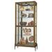 Howard Miller® Ansel Lighted Curio Cabinet Wood in Brown | 78.25 H x 35.75 W x 15 D in | Wayfair 680690