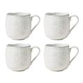 Lenox Butterfly Meadow Cottage 4Pc Mugs Porcelain/Ceramic in Orange/White | 3.5 H x 3.25 W in | Wayfair 894280