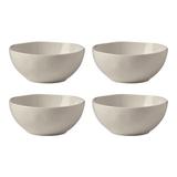 Lenox Bay Colors 4Pc All-Purpose Bowls, Grey Porcelain China/Ceramic in Gray | 2.5 H x 6 W in | Wayfair 894672