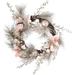 Kurt Adler Poinsettias Wreath Hanging Figurine Ornament Plastic in Brown/Gray/Pink | 20 H x 20 W x 6 D in | Wayfair H4123