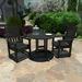 SEQUOIA PROFESSIONAL Swing Round 2 - Person 50.5" Long Outdoor Dining Set Plastic in Black | 50.5 W x 42 D in | Wayfair CM-ST3SQ36LD-BKE