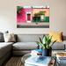 East Urban Home '¡Viva Mexico Series: Mexican Colorful Facades' Photographic Print on Canvas Canvas, in Green/Orange/Pink | Wayfair