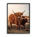 Stupell Industries Longhorn Highland Cattle Cow Warm Sunrise Morning Giclee Texturized Art Set By Dakota Diener Canvas in Brown | Wayfair