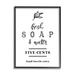 Stupell Industries Fresh Soap & Water Bathroom Washing Botanical Symbol Giclee Texturized Art Set By Lettered & Lined Canvas in Black/White | Wayfair