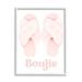 Stupell Industries Chic Luxury Slippers Glam Boujie Fashion Text Giclee Texturized Art By Ziwei Li Canvas in Pink | 30 H x 24 W x 1.5 D in | Wayfair