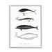 Stupell Industries Nautical Sea Life Whales Canvas in Black/White | 20 H x 16 W x 1.5 D in | Wayfair an-261_wfr_16x20