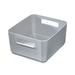 iDesign Kitchen Recycled Plastic Storage Bin, 9" X 8.5" X 5" Plastic in Gray | 5.06 H x 8.5 W x 9.93 D in | Wayfair 52032