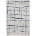 White 36 x 24 x 0.39 in Area Rug - 17 Stories Abstract Machine Woven Polypropylene Area Rug in Ivory | 36 H x 24 W x 0.39 D in | Wayfair