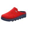 Pantoffel ROHDE "FOGGIA", Damen, Gr. 41, rot (rot, meliert), Filz, klassisch, Schuhe, Hausschuh, Schlappen, Clog, Homeslipper mit Profilsohle