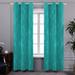 Orren Ellis Kellda Solid Blackout Thermal Curtain Panels Polyester in Green/Blue | 63 H in | Wayfair 038EB01C46B6424F8F197950E6979A67