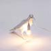 Loon Peak® LED Raven Table Lamp Novelty Lamps Crow Bird Bedside Art Decor Bedroom Desk Lamp(2023 US Plug) in White | 11.5 H x 3 W x 3 D in | Wayfair