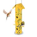 Kingsyard Metal Bird Feeder For Outside, Hanging Tube Birdfeeder w/ 6 Feeding Ports, 14 Inch, Durable & Weatherproof | 13.8 H x 5 W x 5 D in | Wayfair