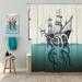 Breakwater Bay Aerith Shower Curtain Set + Hooks Polyester in Gray/Green | 72 H x 72 W in | Wayfair BE1EDF84EF124104848E6AA21B57CA0D