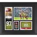 Nick Bosa San Francisco 49ers Framed 15" x 17" Player Collage with a Piece of Game-Used Ball