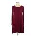 Old Navy Casual Dress - Sweater Dress: Red Solid Dresses - Women's Size Small