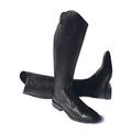 Rhinegold Luxus Leather Laced Riding Boot-9 Calf 0 Elite Reitstiefel, Leder, Schnürung, Größe 43, Wade 0, Schwarz, Size 9 (EU43)