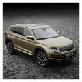 ZHONGNAN Simulation Car Model Best Gift 1/18 For Skoda Kodiaq GT ​Alloy Diecast Car Model Exquisite Crafts Decoration Boy's Gift (Color : Gold)