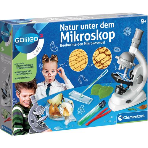 "Kindermikroskop CLEMENTONI ""Galileo, Natur unter dem Mikroskop"" Mikroskope weiß Kinder Experimentieren"