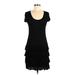 Banana Republic Casual Dress - DropWaist: Black Solid Dresses - Women's Size X-Small Petite