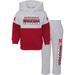 Toddler Heather Gray/Scarlet Nebraska Huskers Playmaker Pullover Hoodie & Pants Set