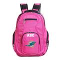 MOJO Pink Miami Dolphins Personalized Premium Laptop Backpack