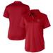 Women's Cutter & Buck Cardinal Virginia Military Institute Keydets Prospect Textured Stretch Polo