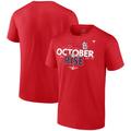 Men's Fanatics Branded Red St. Louis Cardinals 2022 Postseason Locker Room T-Shirt