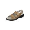 Sandale NATURAL FEET "Cornelia", Damen, Gr. 38, braun, Lederimitat, casual, Schuhe, mit bequemem Sola-Stretch