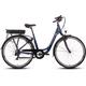E-Bike SAXONETTE "Advanced Sport" E-Bikes Gr. 45 cm, 28 Zoll (71,12 cm), blau (nightblue glänzend) E-Bikes E-Bike Cityrad, integriertes Rahmenschloss