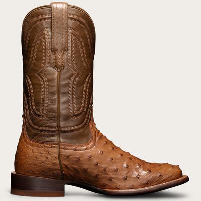 Men's Broad Square Ostrich Cowboy Boot