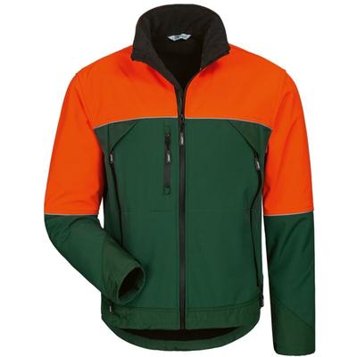 Feldtmann Forstjacke Sanddorn, Softshell, Gr. s, grün/orange