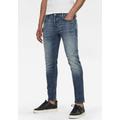 Slim-fit-Jeans G-STAR RAW "3301 Slim" Gr. 34, Länge 34, blau (vintage) Herren Jeans Slim Fit