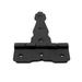 Black T Strap Hinge 4 " L Outdoor Hinge Rust Resistant Cabinet and Gate Flush Mount Hinge Renovators Supply