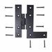 Offset H-L Cabinet Hinge Black Iron Left 4" H Renovators Supply