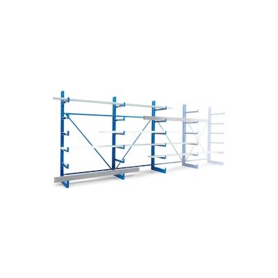 PROREGAL Kragarmregal | Light-Duty | HxBxT 200x255x50cm| Armlast 200 kg | Einseitig | Komplett Image
