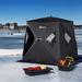 Outsunny 2 Person Tent w/ Carry Bag Fiberglass in Black | 70.75 H x 70.75 W x 70.75 D in | Wayfair AB1-012V00BK