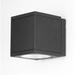 Sunlite Black 4" H Hardwired Integrated LED Outdoor Flush Mount Aluminum/Glass/Metal in Black/Gray | 4 H x 4.25 W x 3.5 D in | Wayfair WF06425-1