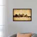 East Urban Home Foxed (Retro) Skyline Series: Los Angeles, California, USA Graphic Art on Wrapped Canvas Canvas, in Black/Green/Yellow | Wayfair