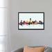 East Urban Home Skyline Series: Austin, Texas, USA on Blue Painting Print on Wrapped Canvas in Black/Gray/White | 12 H x 18 W in | Wayfair