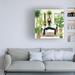 Red Barrel Studio® Grace Popp "Indoor Asana II" Canvas Art Canvas, Cotton in Green | 14 H x 14 W x 2 D in | Wayfair