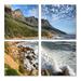Rosecliff Heights Beautiful South African Seashore - Sea & Shore Canvas Wall Art Print 4 Piece Set Canvas in Blue/Gray/Green | Wayfair